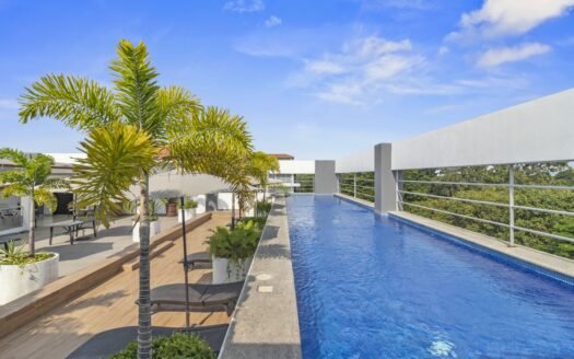 Furnished condo for rent in Fluvial Vallarta, 2 bedrooms + swimming pool